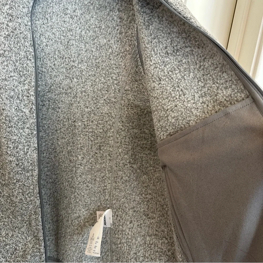 Patagonia gray better sweater, fleece vest full front, zip women’s small - Picture 8 of 14